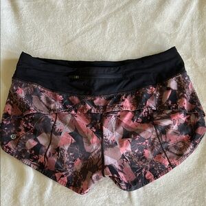 Lululemon Athletica Pink and Black Athletic Shorts